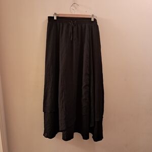 Scarlet Darkness Skirt Women's 2XL Black Tiered Goth Emo Whimsigoth Maxi